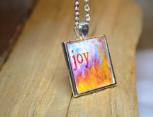 JOY - Word Art Pendant, inspirational, unique gift, handmade