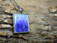 BLUE CODE Pendant #1022 Necklace - Wearable Art, abstract