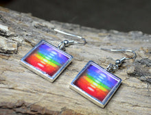 CHAKRA COLORS Rainbow Dangle Earrings - Yoga Jewelry Multi-colored