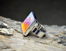 JOY - Inspirational Word Art Ring, adjustable, multi-colored