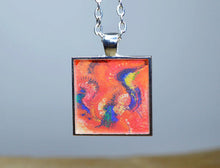 BIRD OF PARADISE - Handmade Abstract Art Pendant #1025