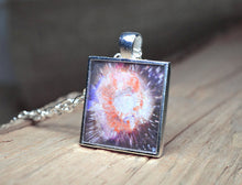 BROWN ORANGE Jewelry, Abstract Art Pendant, Unique handmade gifts, Cosmic