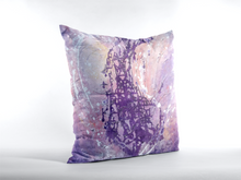 Lilac Purple Artsy THROW PILLOW Abstract Pastel Colors
