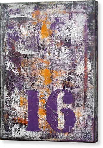 LUCKY NUMBER 16 - Canvas Print #1061