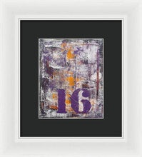 LUCKY NUMBER 16 - Framed Print #1061