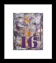 LUCKY NUMBER 16 - Framed Print #1061