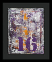LUCKY NUMBER 16 - Framed Print #1061