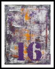 LUCKY NUMBER 16 - Framed Print #1061