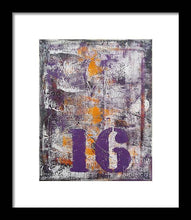 LUCKY NUMBER 16 - Framed Print #1061