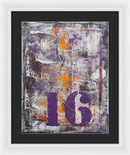 LUCKY NUMBER 16 - Framed Print #1061