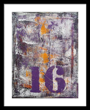 LUCKY NUMBER 16 - Framed Print #1061