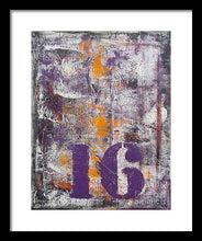 LUCKY NUMBER 16 - Framed Print #1061