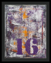 LUCKY NUMBER 16 - Framed Print #1061