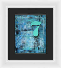 LUCKY NUMBER 7 - Framed Print #1060