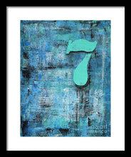 LUCKY NUMBER 7 - Framed Print #1060