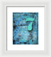 LUCKY NUMBER 7 - Framed Print #1060