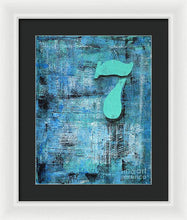 LUCKY NUMBER 7 - Framed Print #1060