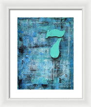 LUCKY NUMBER 7 - Framed Print #1060
