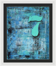 LUCKY NUMBER 7 - Framed Print #1060