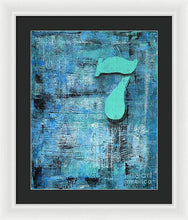 LUCKY NUMBER 7 - Framed Print #1060