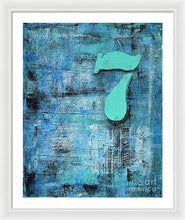 LUCKY NUMBER 7 - Framed Print #1060