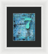 LUCKY NUMBER 7 - Framed Print #1060