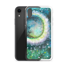 Beautiful Moon IPHONE CASE Green Art Painting