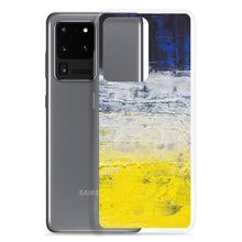 Samsung PHONE CASE Edgy Blue Yellow White Abstract