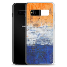 Edgy PHONE CASE for Samsung Phones - Abstract Orange Blue White