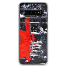 Cool PHONE CASE for Galaxy Phones in Red Black Abstract Style