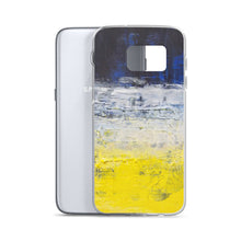 Samsung PHONE CASE Edgy Blue Yellow White Abstract