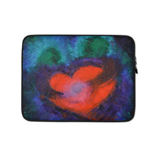 Red Heart Love LAPTOP SLEEVE Cover Artsy Colorful