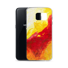 Galaxy PHONE CASE Yellow Red Abstract Design