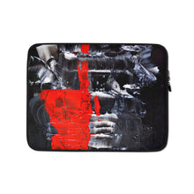 Red Black and White LAPTOP SLEEVE Pouch Cover Abstract Artsy Style