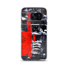 Cool PHONE CASE for Galaxy Phones in Red Black Abstract Style