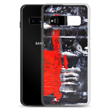 Cool PHONE CASE for Galaxy Phones in Red Black Abstract Style