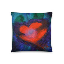 True Love Red Heart THROW PILLOW Artsy Style