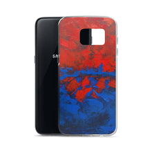 Blue Red PHONE CASE Cover for Samsung Galaxy Phones Abstract Design