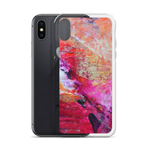 Artsy Heart IPHONE CASE for iPhones printed with Pink Orange Abstract Art