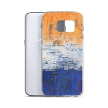Edgy PHONE CASE for Samsung Phones - Abstract Orange Blue White