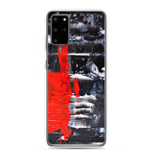 Cool PHONE CASE for Galaxy Phones in Red Black Abstract Style
