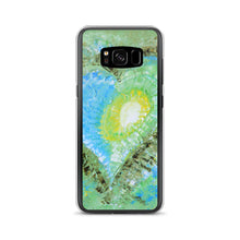 Samsung GALAXY PHONE CASE with Abstract Heart Art Green