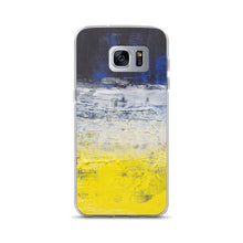Samsung PHONE CASE Edgy Blue Yellow White Abstract