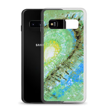Samsung GALAXY PHONE CASE with Abstract Heart Art Green