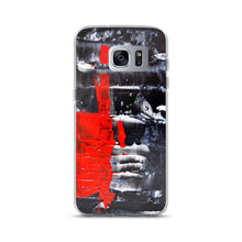Cool PHONE CASE for Galaxy Phones in Red Black Abstract Style