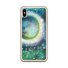 Beautiful Moon IPHONE CASE Green Art Painting