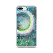 Beautiful Moon IPHONE CASE Green Art Painting