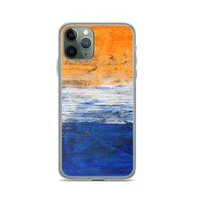 IPHONE CASE Blue Orange Contemporary Art for Apple