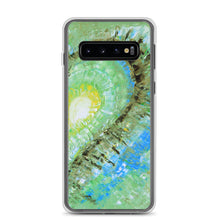 Samsung GALAXY PHONE CASE with Abstract Heart Art Green