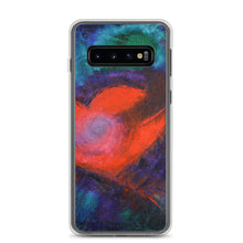 Red Heart Samsung Galaxy PHONE CASE Art Blue Red
